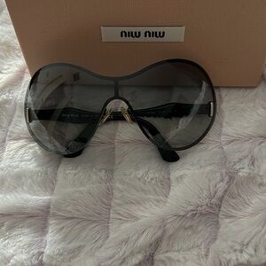 Miu Miu Oversized Black Sunglasses